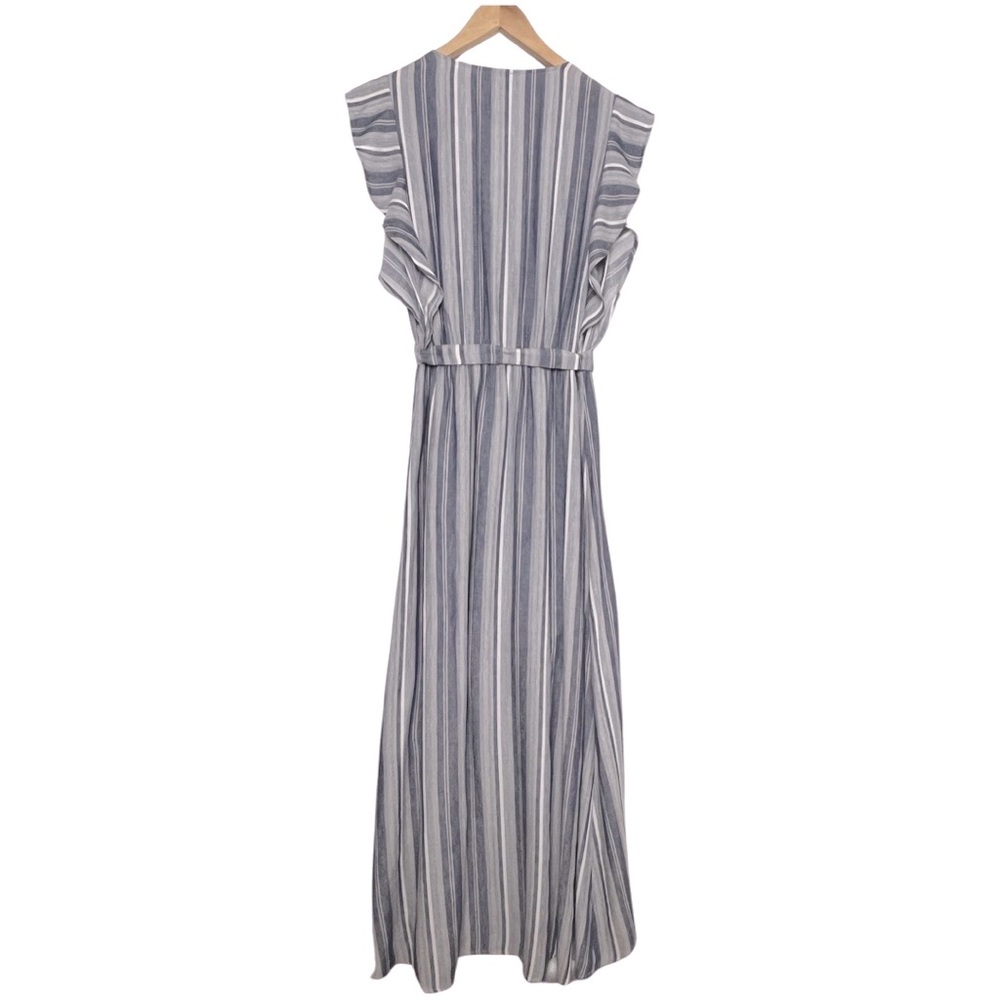 NWT SPLENDID Chambray Multi Stripe Tulip Sleeve Dress - Picture 5 of 9